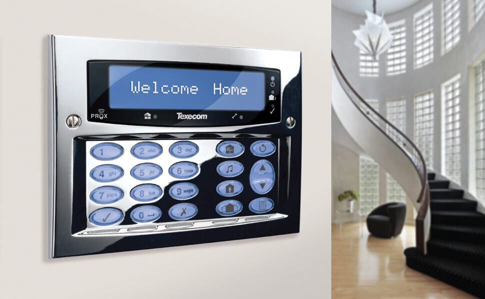 home security Keypad on wall